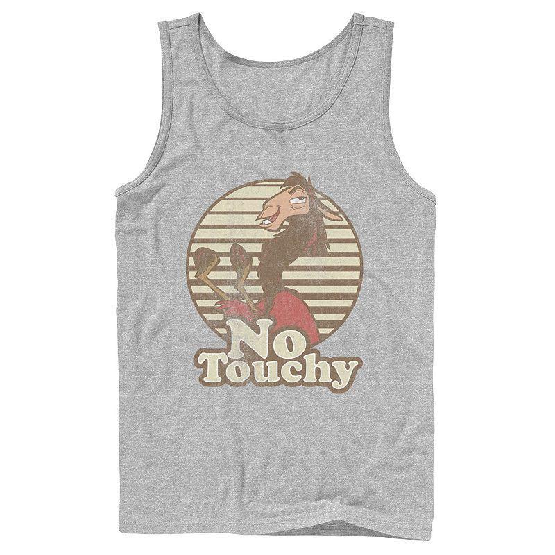 Mens Disney Emperors New Groove Kuzco Llama No Touchy Tank Top Athletic Grey Product Image