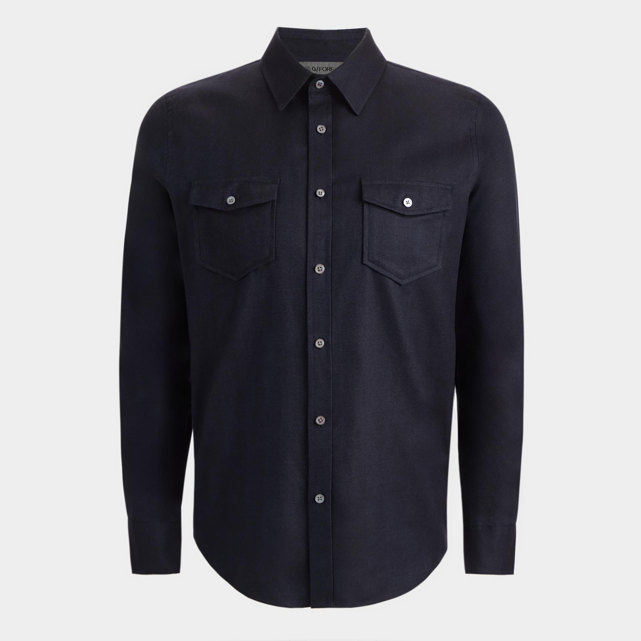 HERRINGBONE BRUSHED DRESS SHIRT Product Image