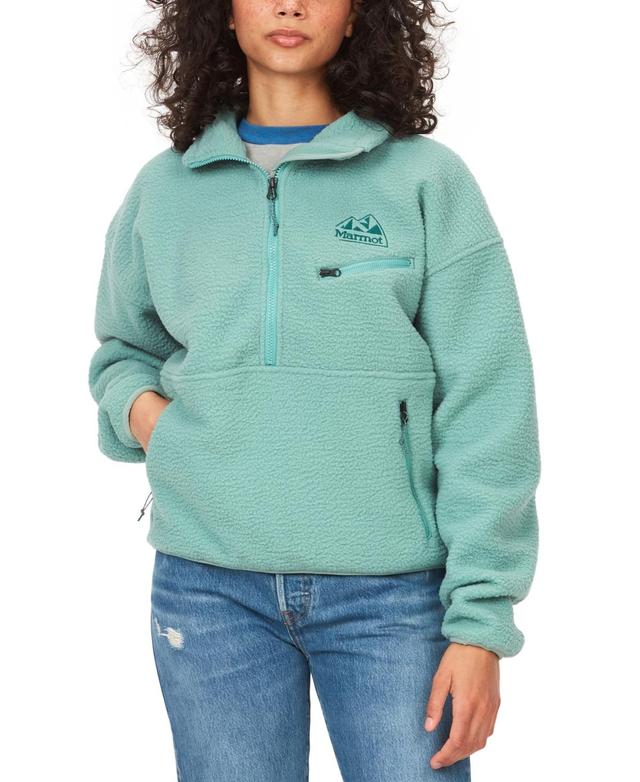 Marmot Womens Collared Zip-Front Fleece Sweatshirt Product Image