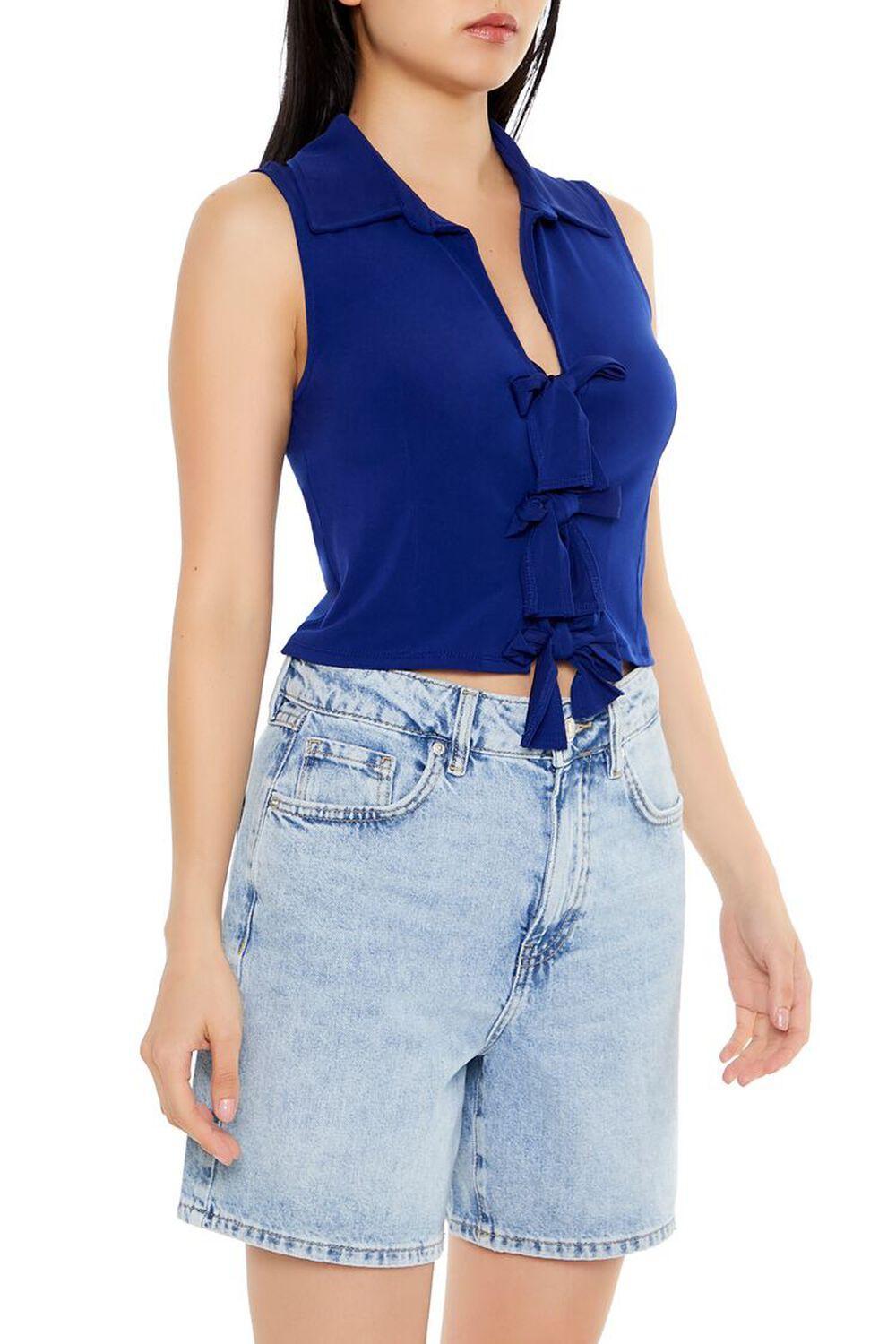 Sleeveless Bow Crop Top | Forever 21 Product Image