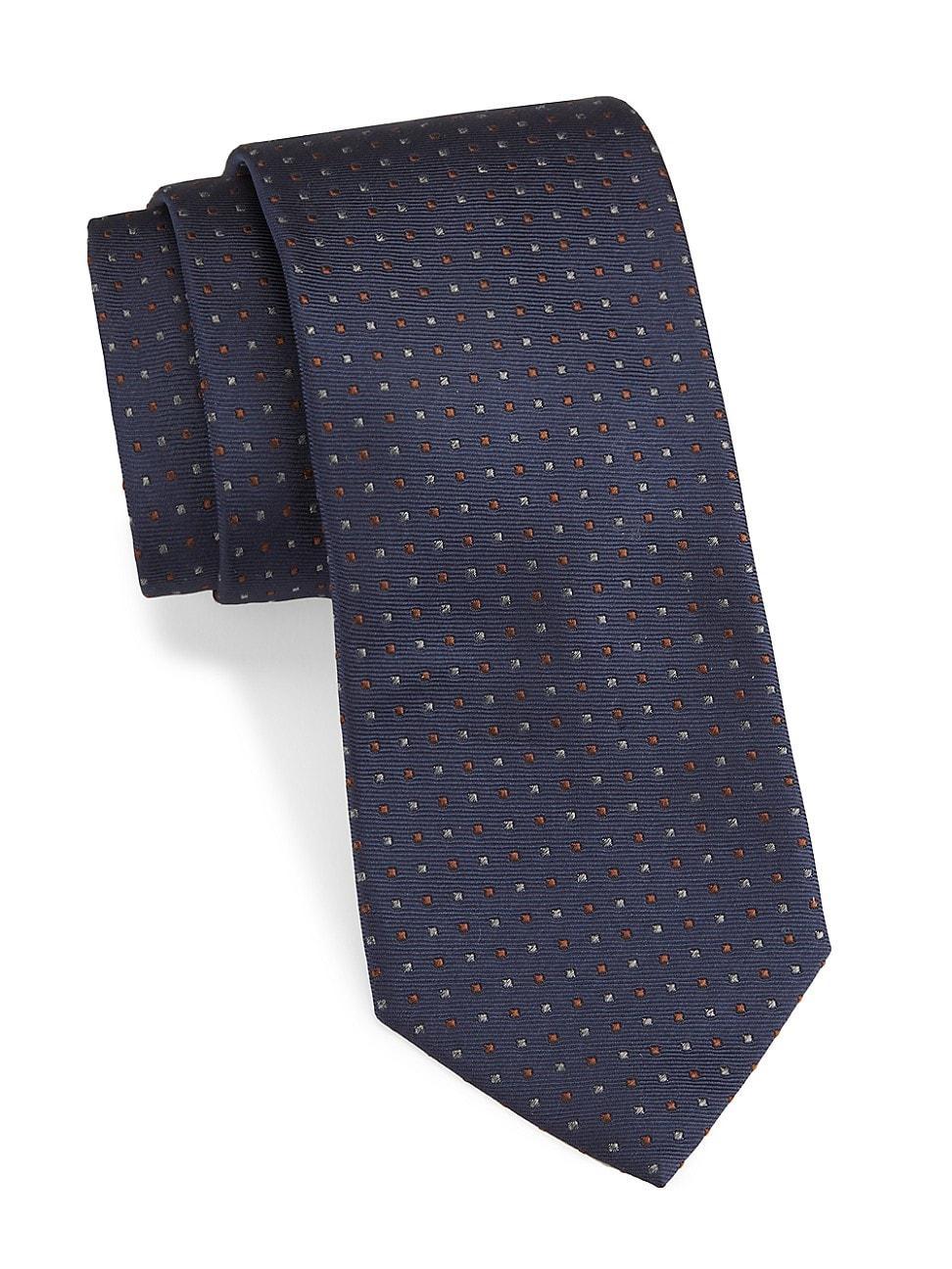 Mens Small Dot Silk Tie Product Image