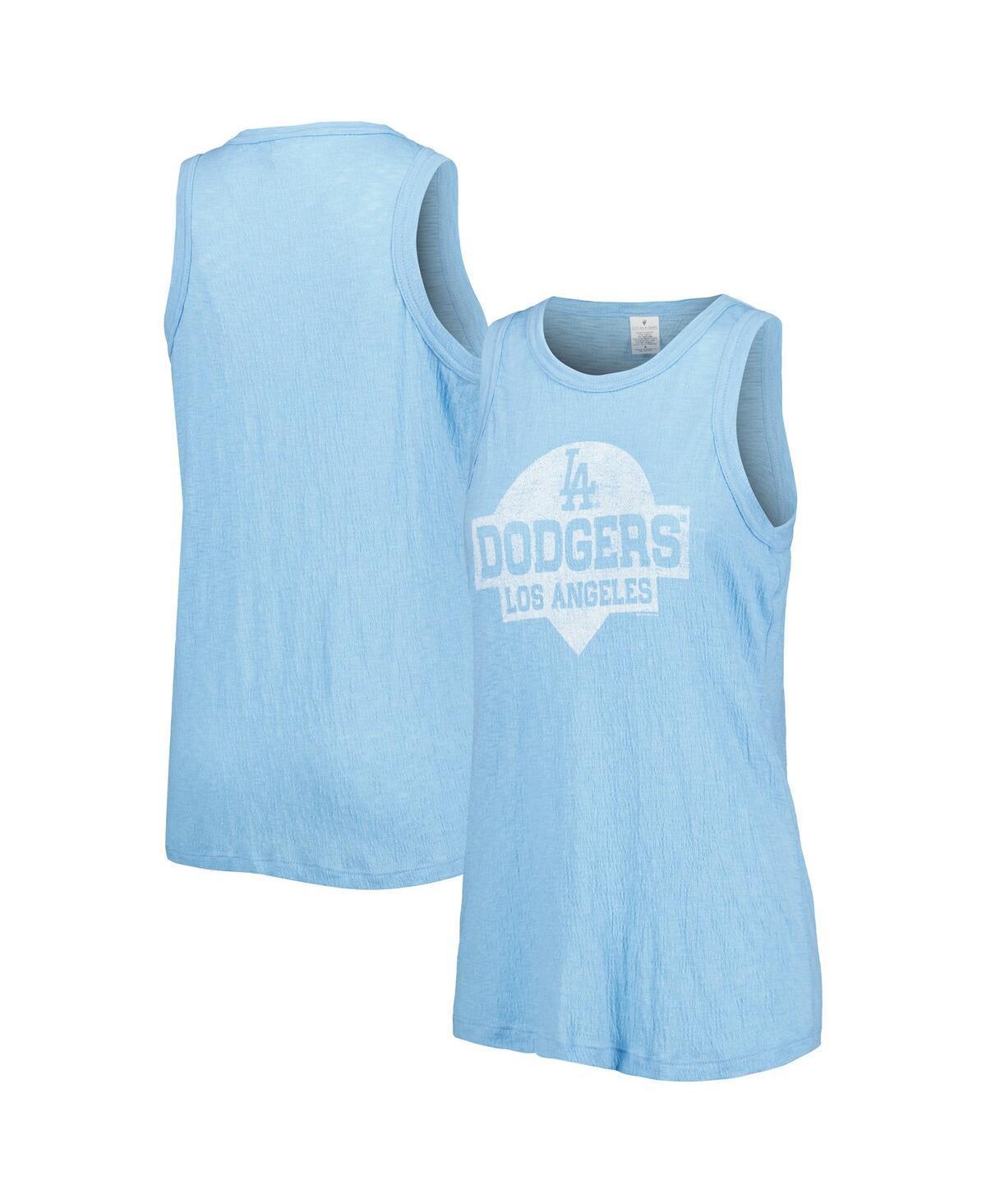 Womens Soft as a Grape Royal Los Angeles Dodgers Tri-Blend Tank Top Product Image