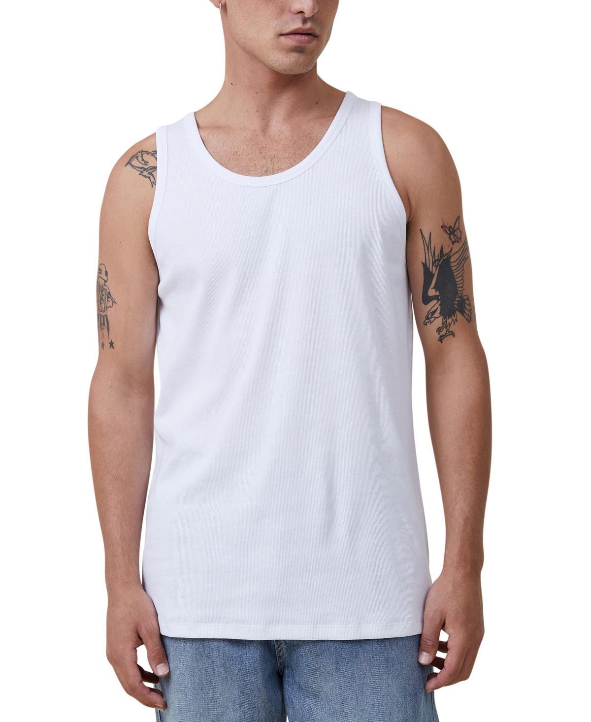 Cotton On Mens Loose Fit Rib Tank Top Product Image