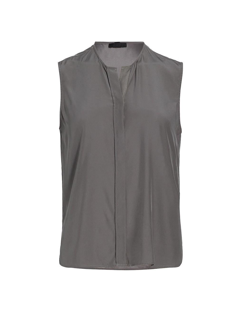 Womens Silk Sleeveless Top Product Image