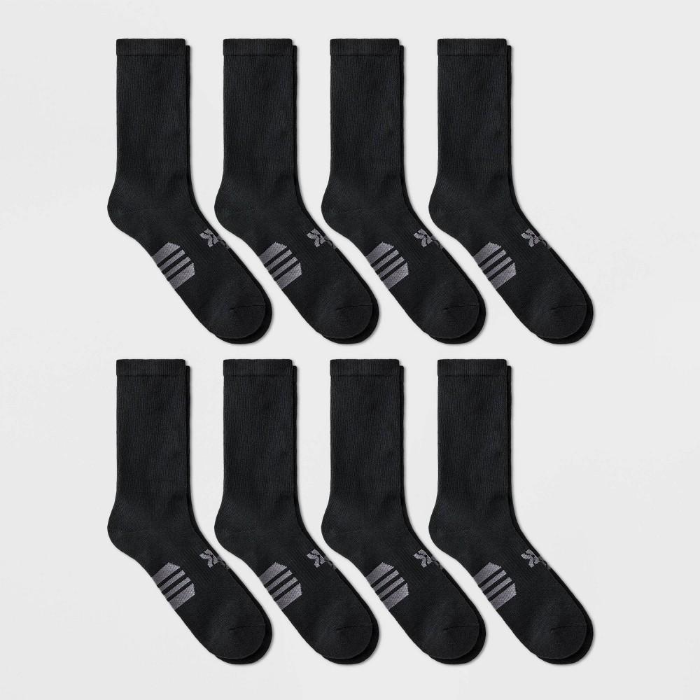 Mens Striped Surge Mesh Crew Socks 8pk - All In Motion 6-12 Product Image