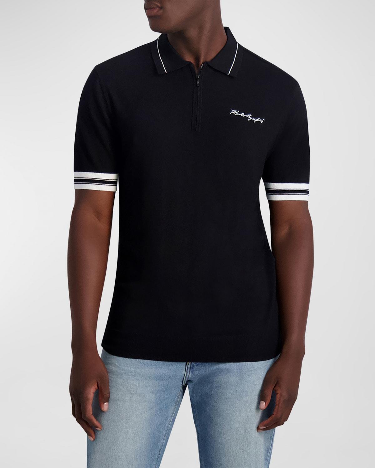 Karl Lagerfeld Paris Quarter Zip Polo Product Image