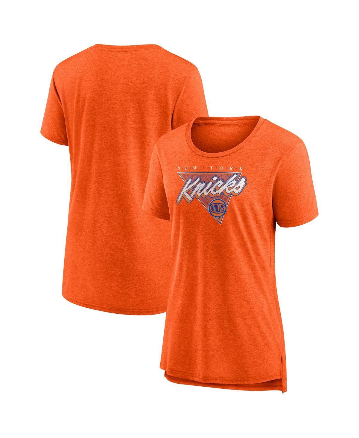 Womens Fanatics Branded Heathered New York Knicks True Classics Tri-Blend T-Shirt Product Image