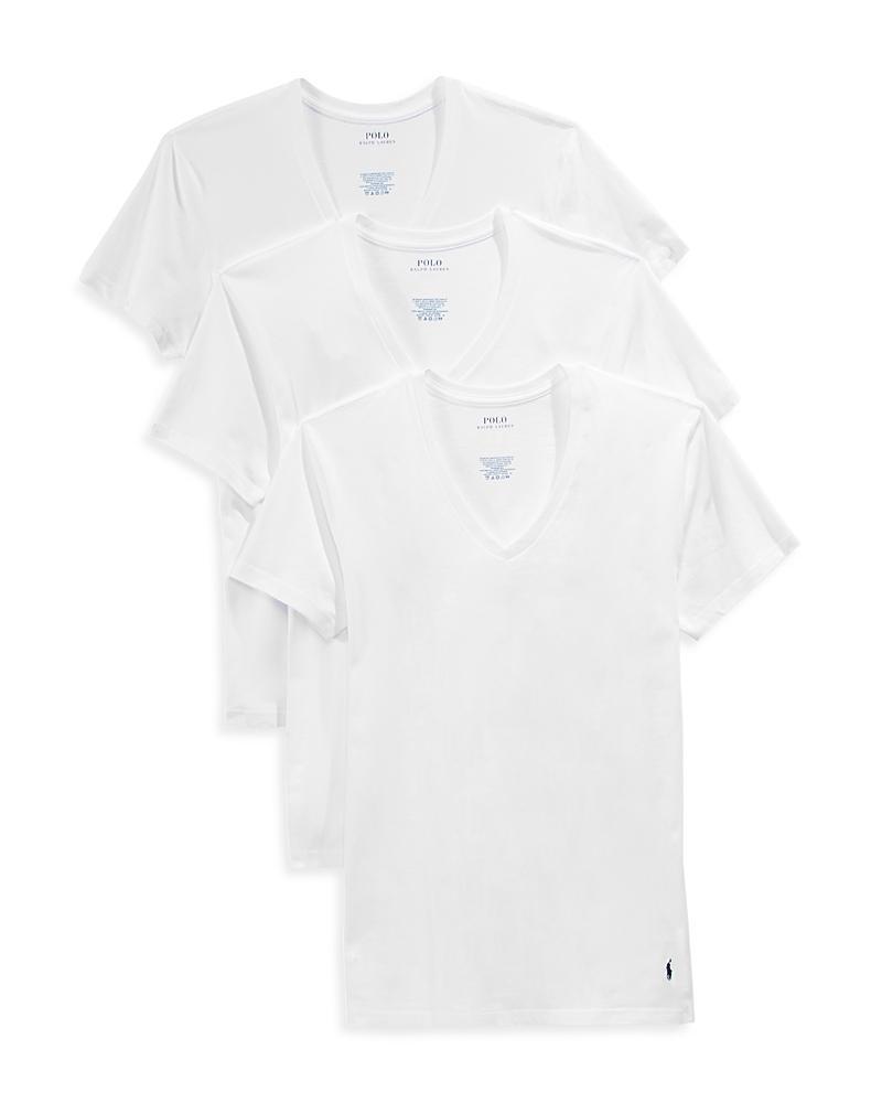 Classic Fit Cotton Wicking V-Neck T-Shirt 3-Pack Product Image