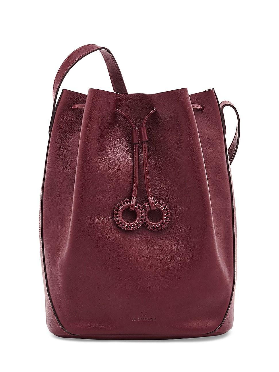 Womens Tessa Leather Bucket Bag Product Image