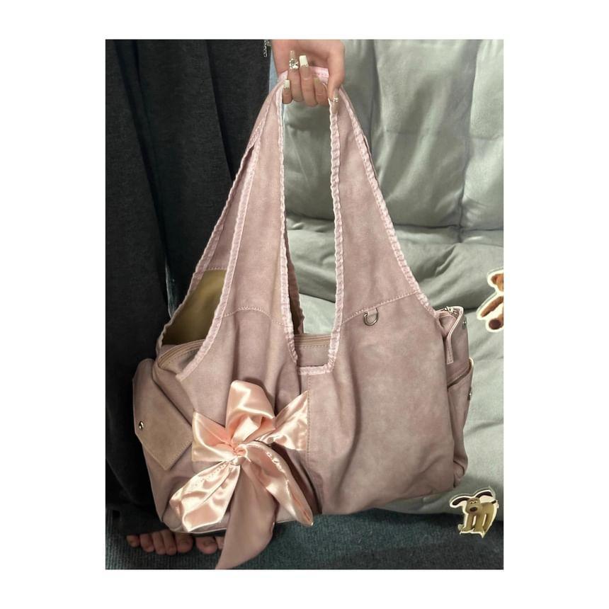 Bow Multi-Pocket Tote Bag Product Image