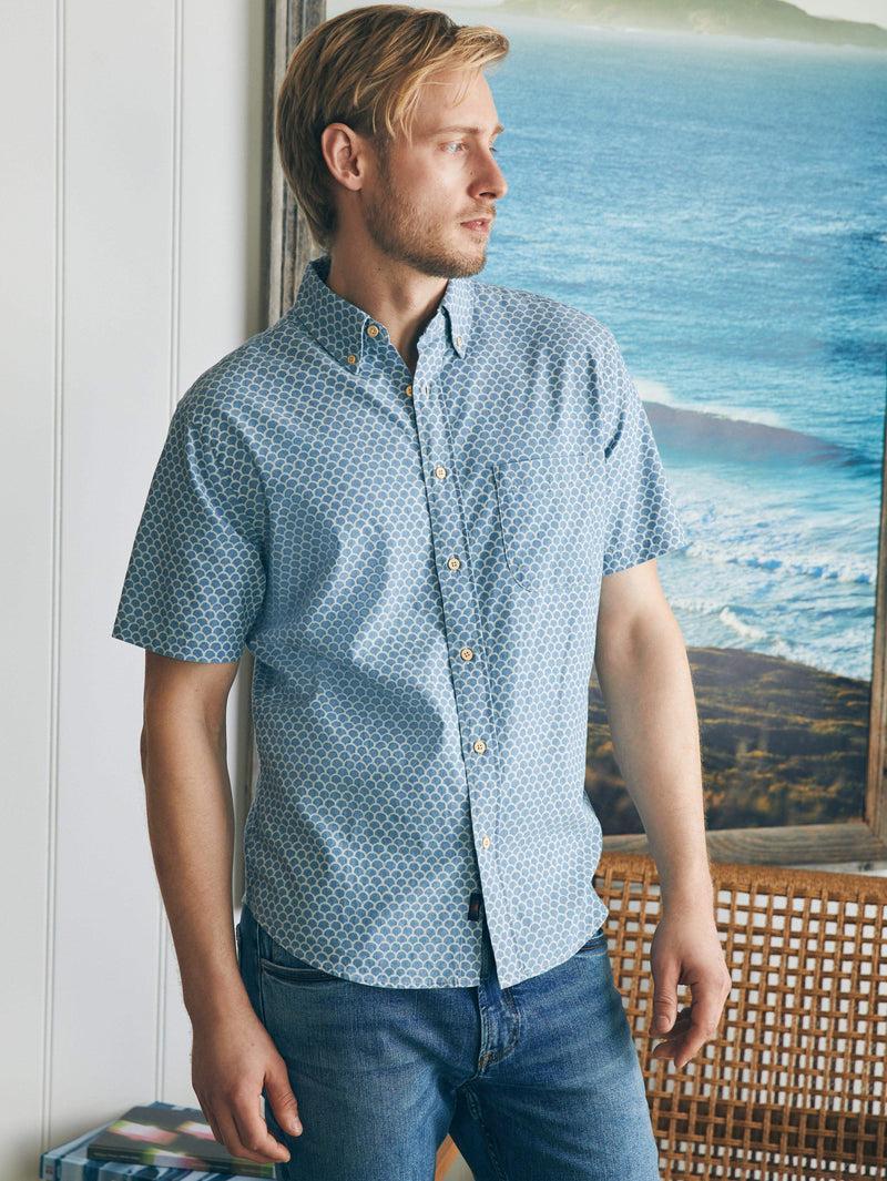 Short-Sleeve Stretch Playa Shirt - Fishscale Redux Product Image