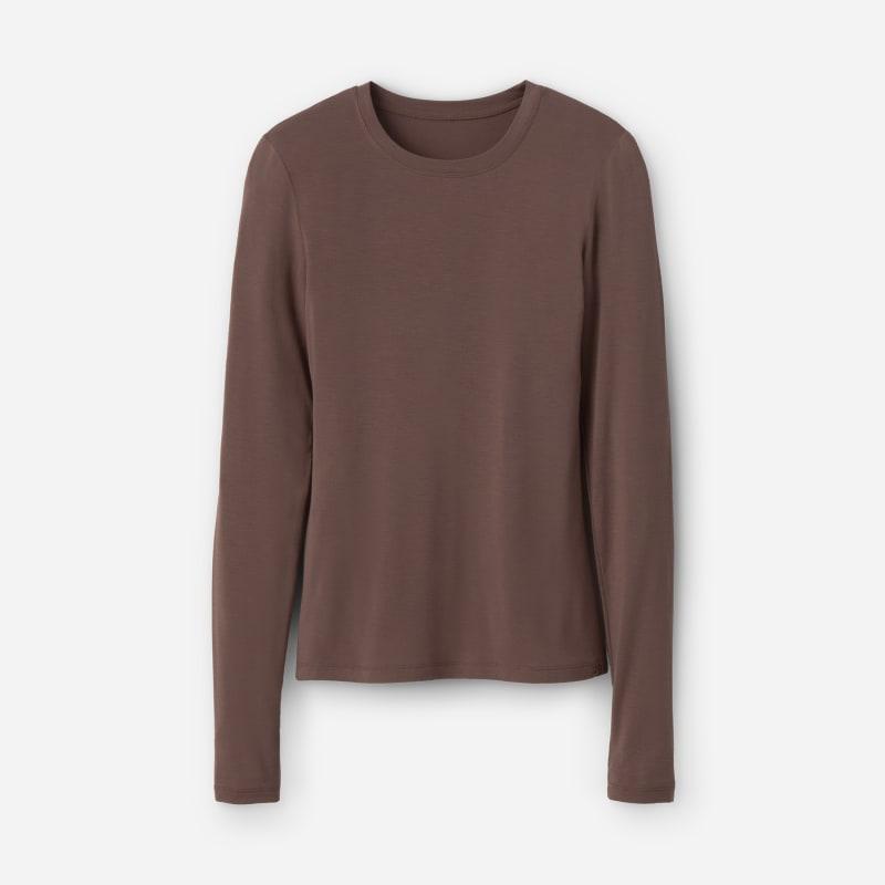 UGG Womens Aidelene Long Sleeve Tee LENZINGu2122 ECOVEROu2122 Viscose Blend Tops Product Image