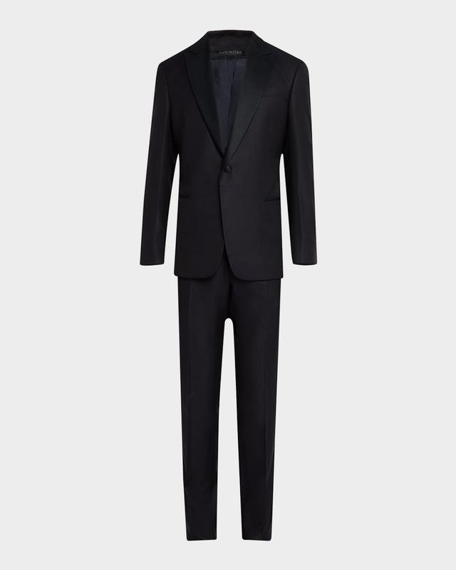 Mens Wool-Silk Solid Tuxedo Product Image