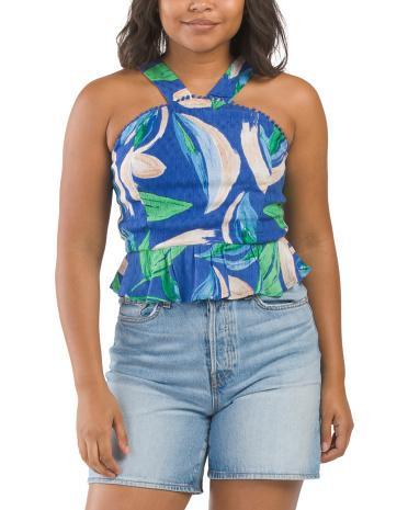 Floral Halter Top for Women Product Image