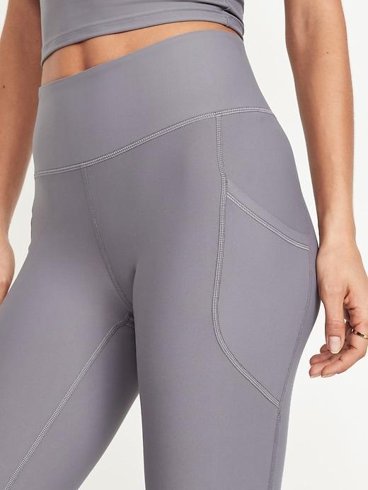 High-Waisted PowerSoft Crop Leggings Product Image