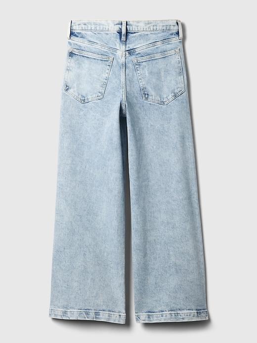 High Rise Stride Wide-Leg Ankle Jeans Product Image