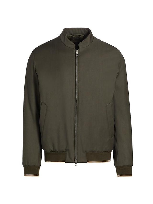 Mens Wool Bomber Jacket Product Image