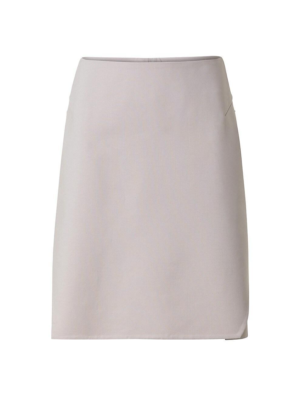 Womens Cotton-Silk Surplice Skirt product image