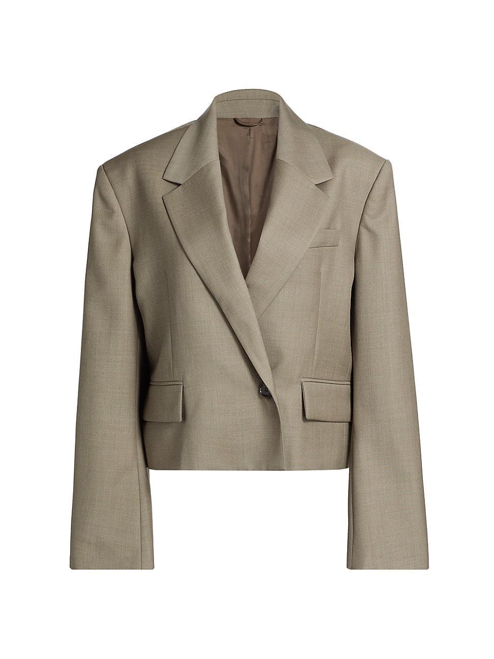 Womens Callie Wool Crop Blazer product image