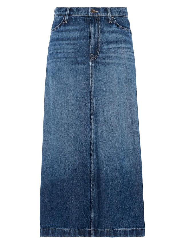 Denim Midi Skirt Product Image