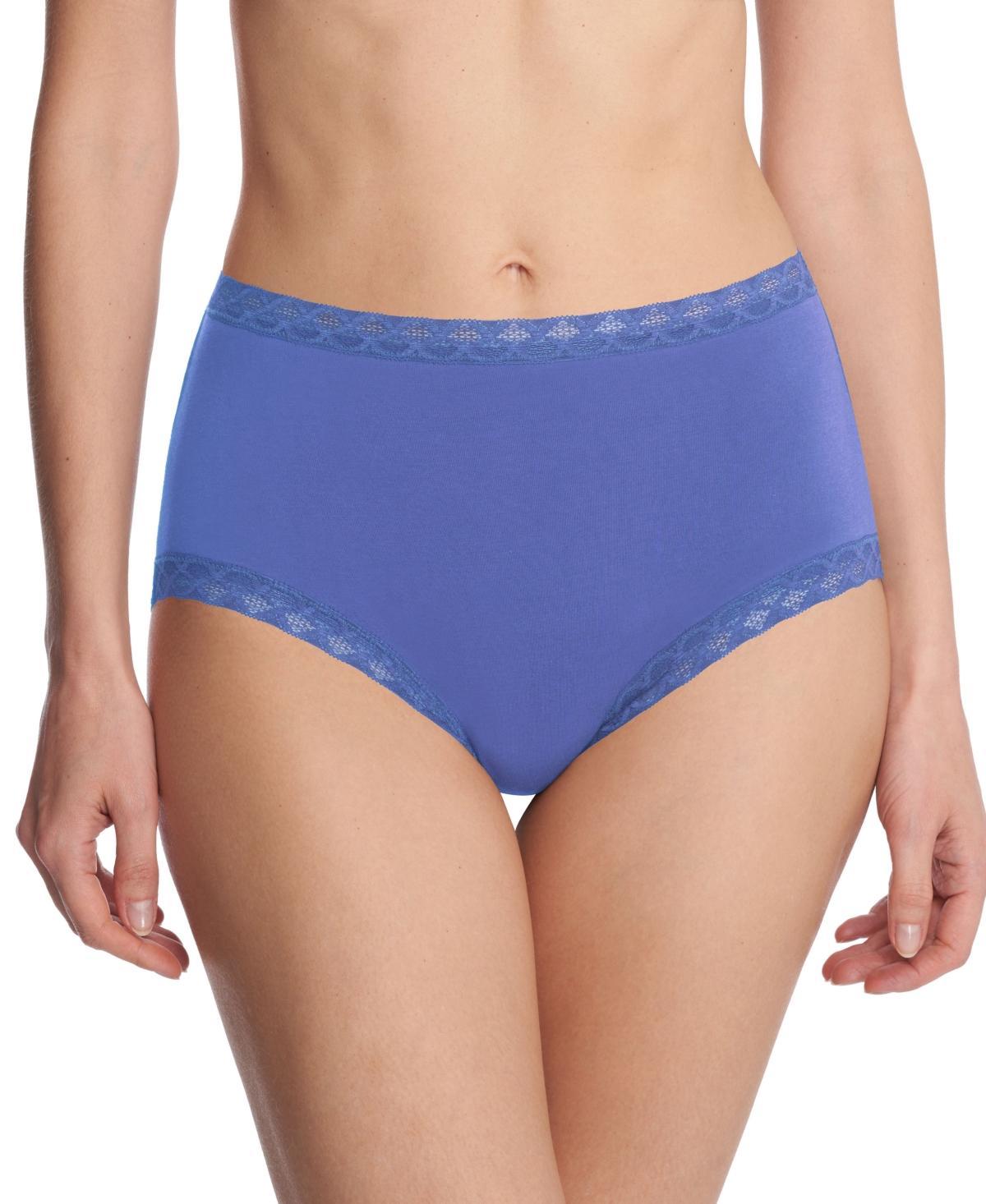 Natori Bliss Lace-Trim High Rise Cotton Brief 755058 Product Image