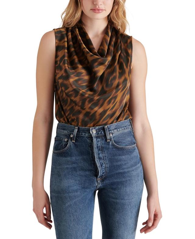 Steve Madden Womens Jayde Cowl-Neck Bodysuit Product Image