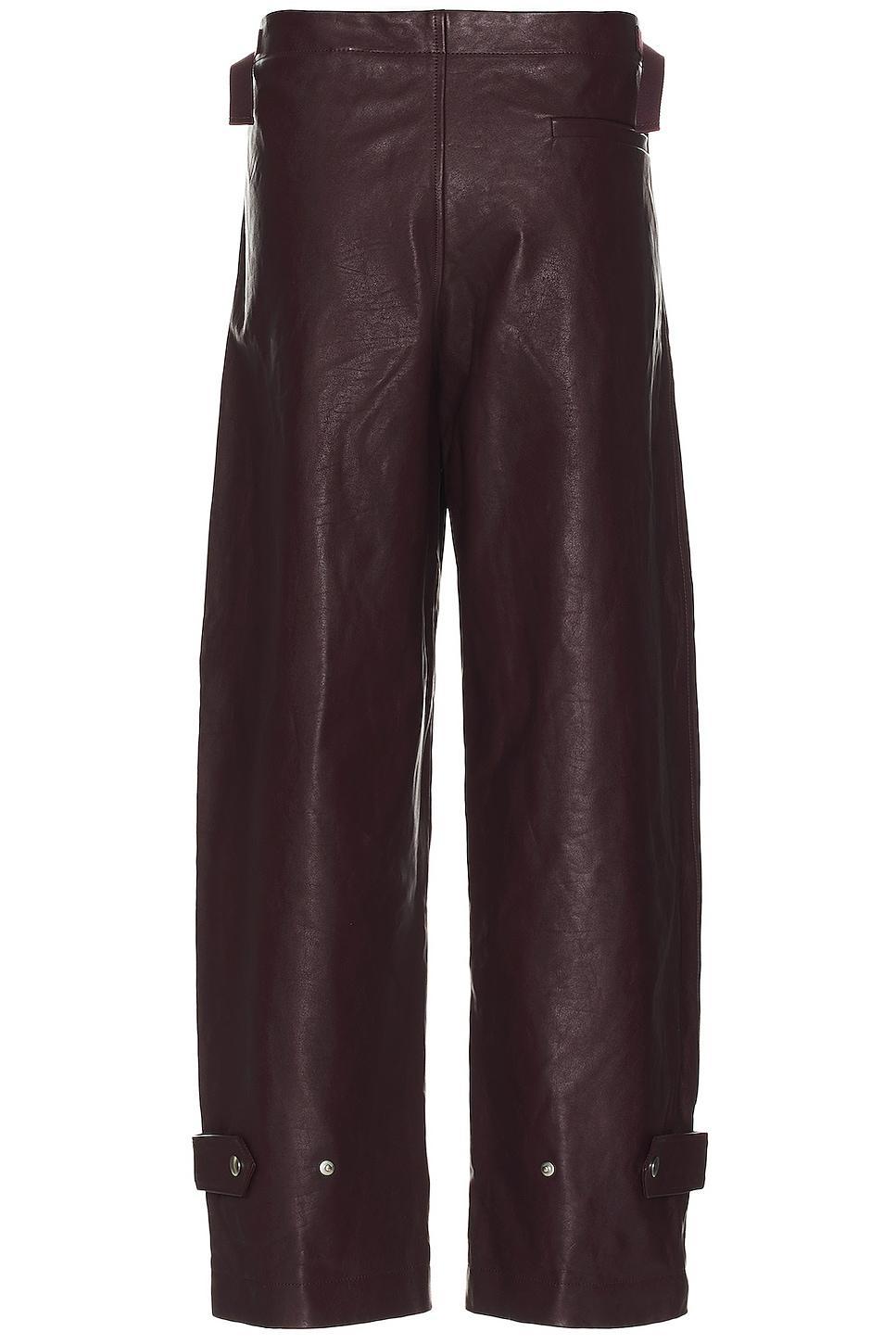 Burberry Leather Trouser in Purple Product Image