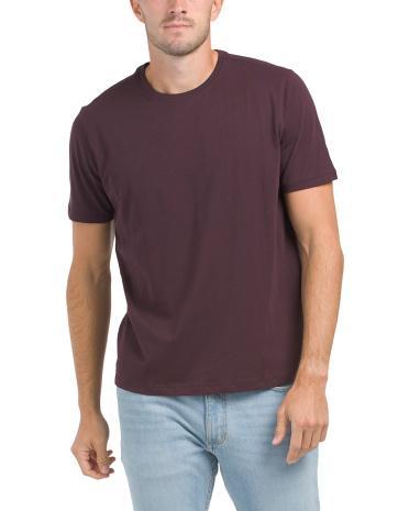 Short Sleeve Crew Neck Lux T-Shirt For Men Product Image