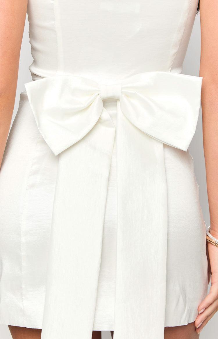 Frosting White Strapless Mini Dress Product Image