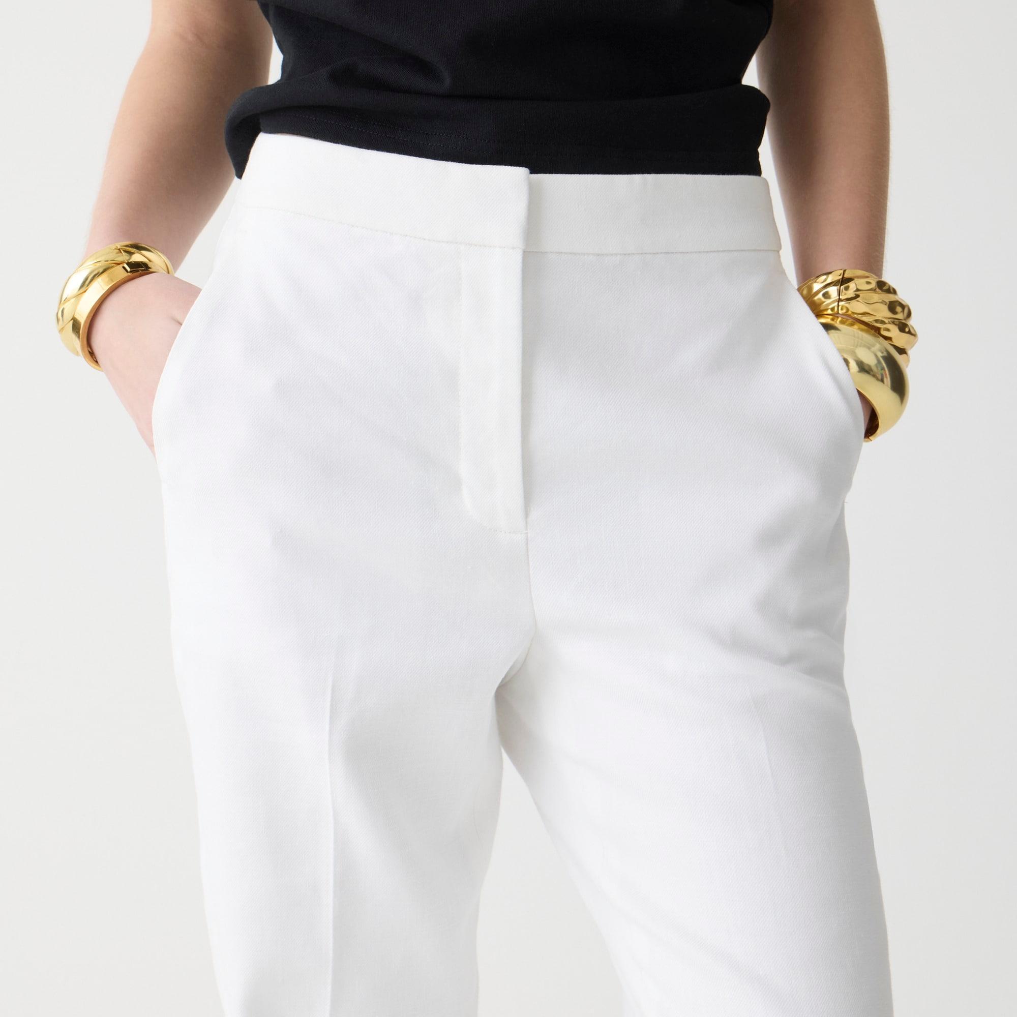 Kate straight-leg pant in stretch linen blend Product Image