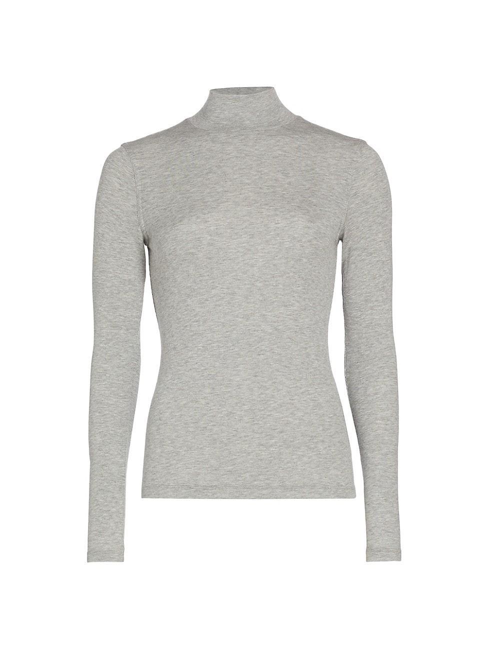 Womens Rib-Knit Turtleneck Product Image