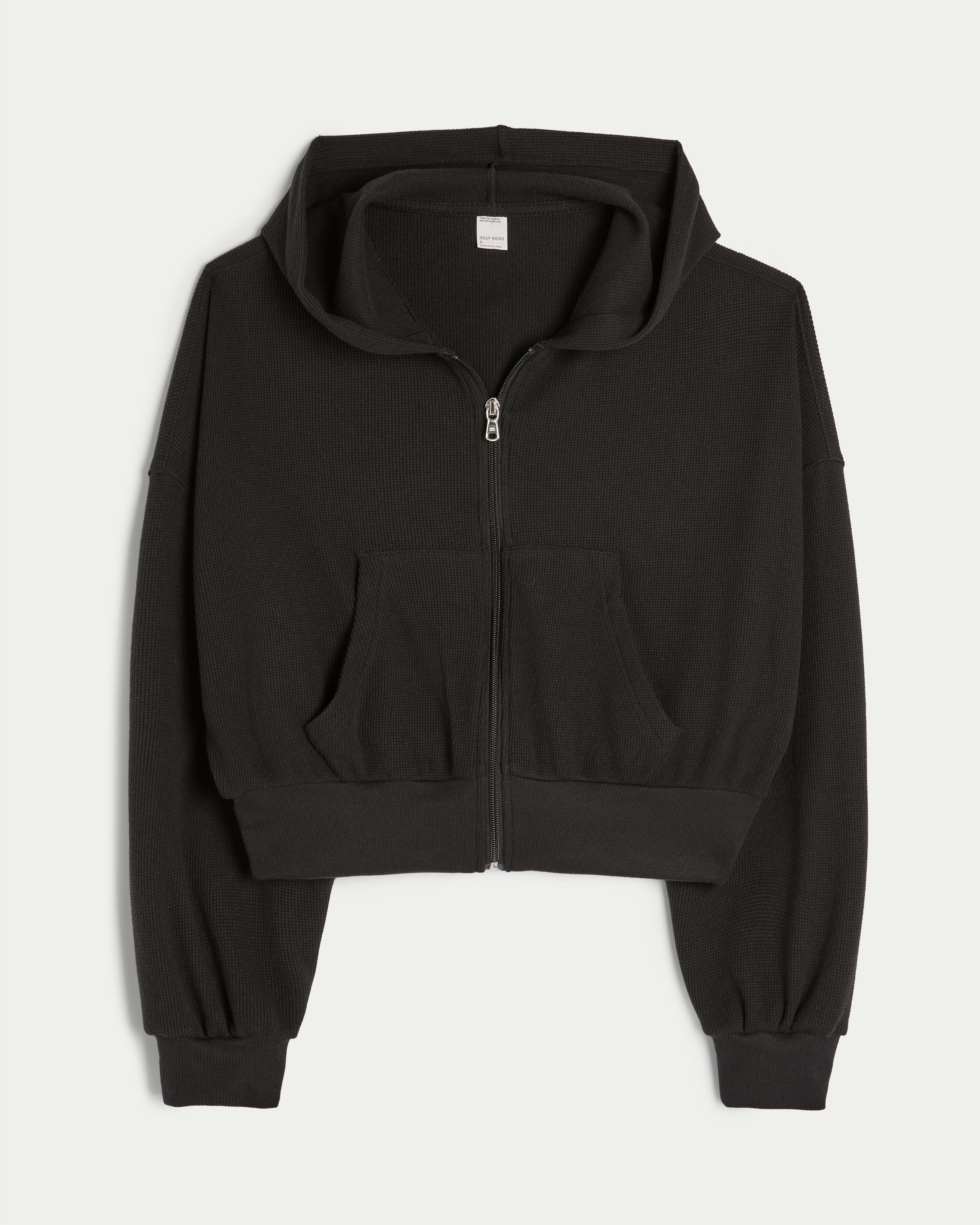 Gilly Hicks Cozy Waffle Zip-Up Hoodie Product Image