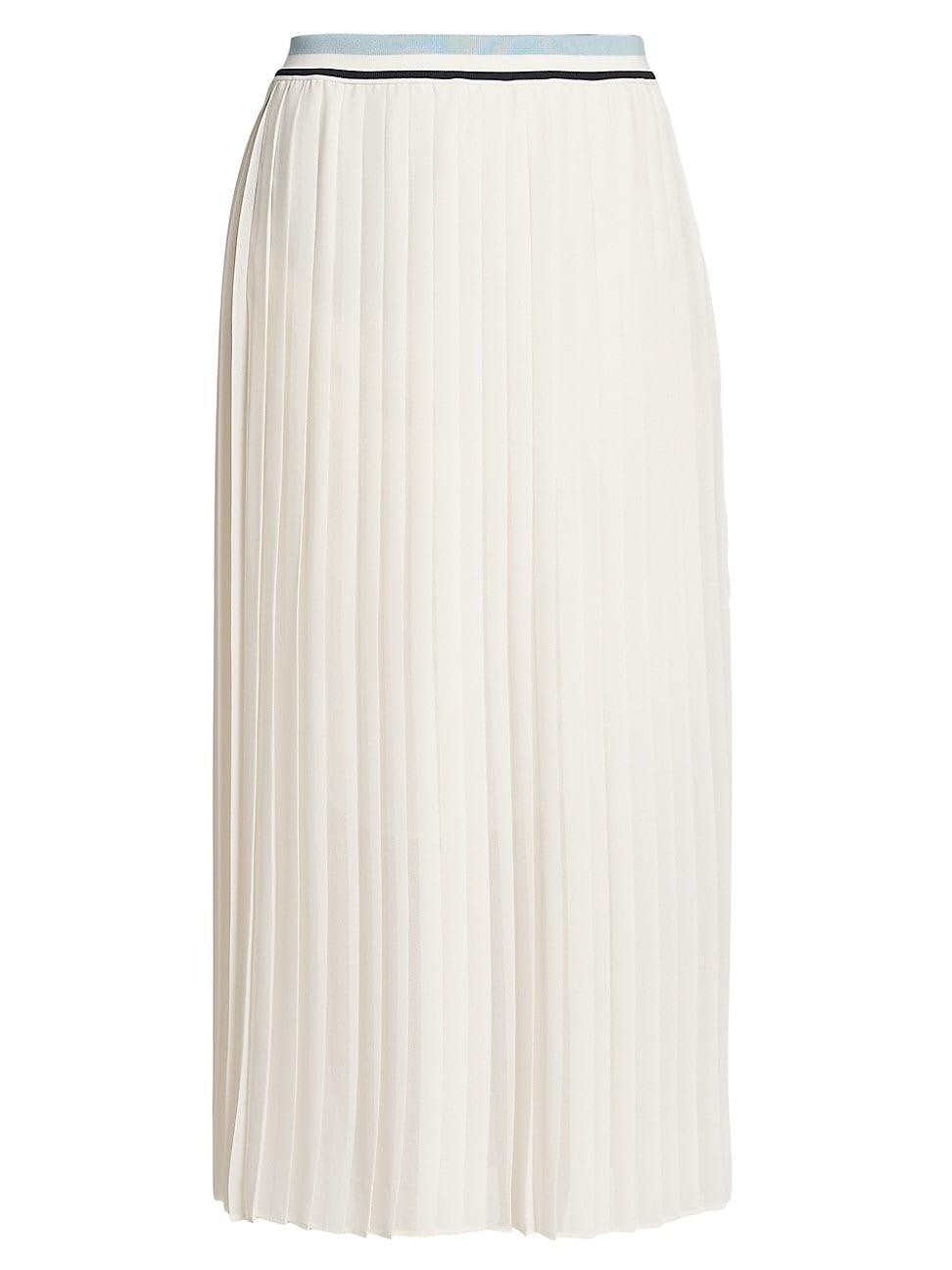 Womens Pleated Maxi Skirt Product Image