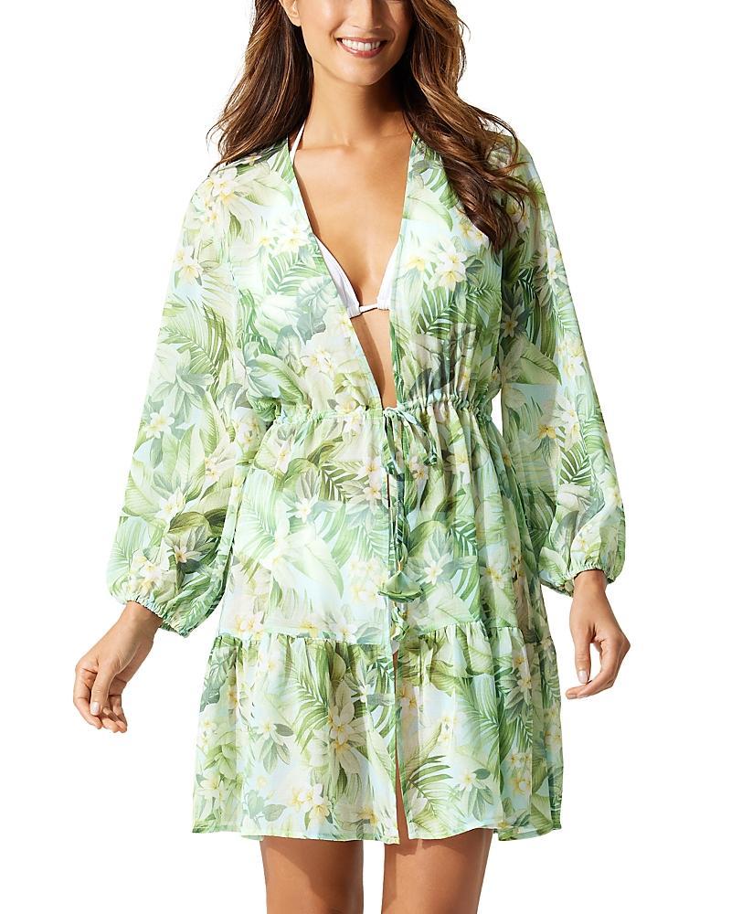 Tommy Bahama Paradise Fronds Long Sleeve Cover-Up Dress Product Image