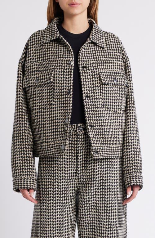 FRAME The Tweed Boxy Jacket In Houndstooth Product Image