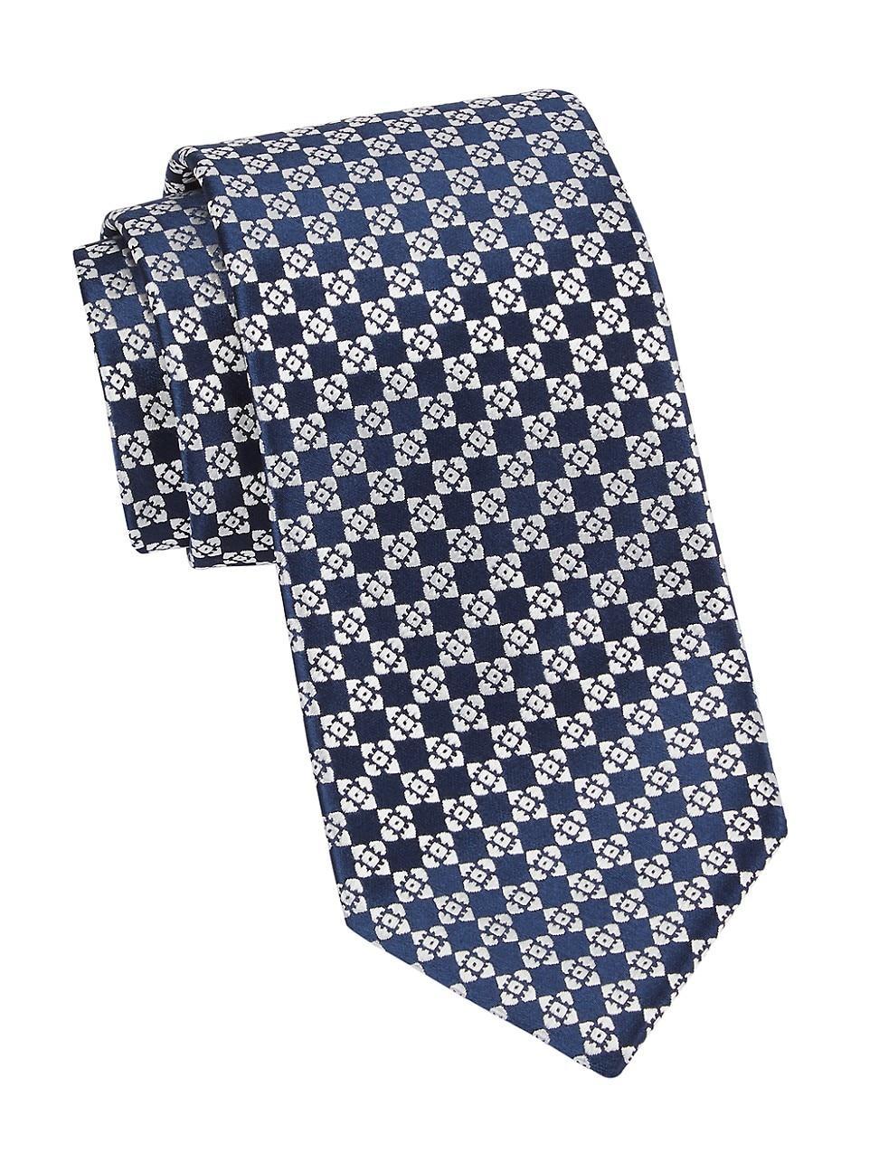 Mens Diamond Geo Woven Silk Tie Product Image