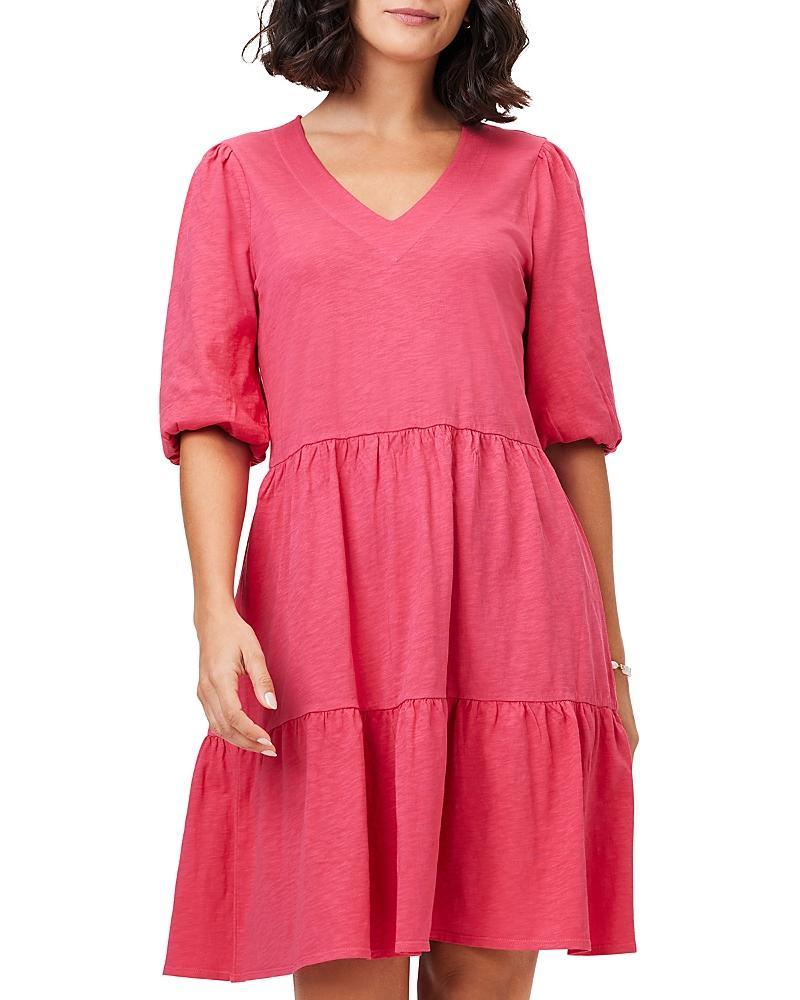 Nzt Nic+Zoe Cotton Elbow-Sleeve Dress Product Image