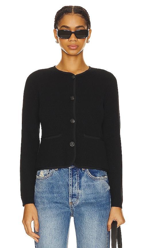 Rag & Bone Nancy Cardigan in Black. Size L, XS. Product Image