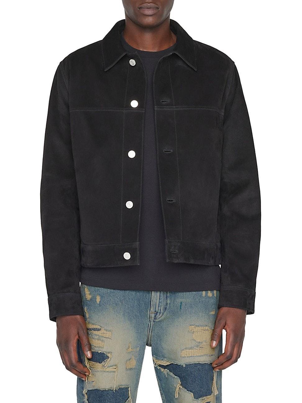 FRAME Suede Trucker Jacket Product Image