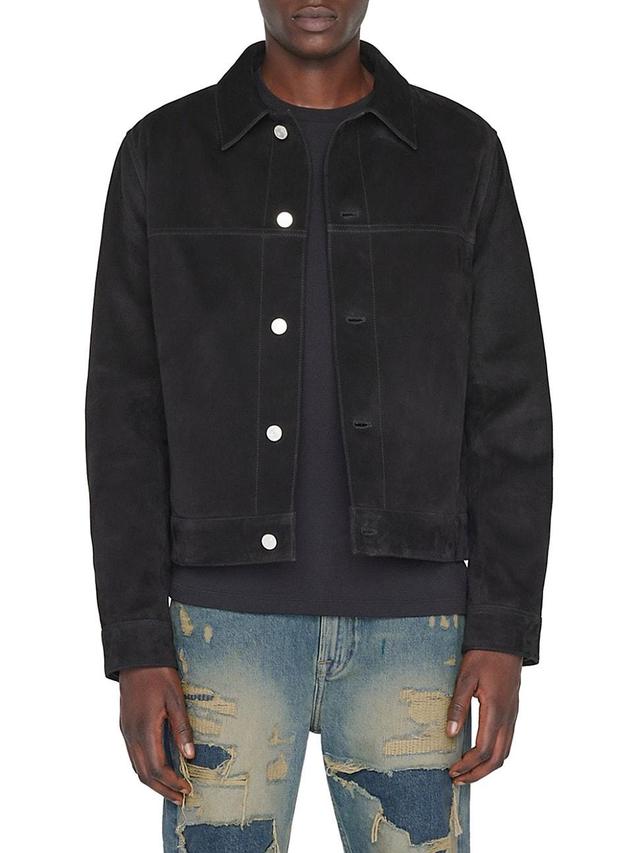 FRAME Suede Trucker Jacket Product Image