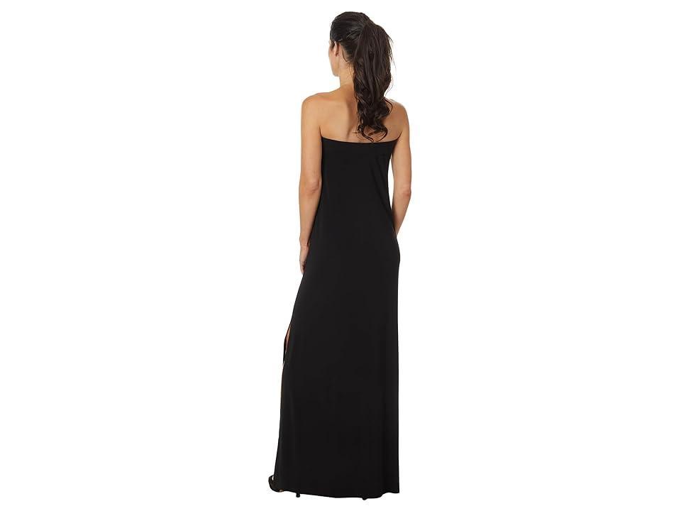 Norma Kamali Strapless Tailored Side Slit Gown Women's Dress Product Image