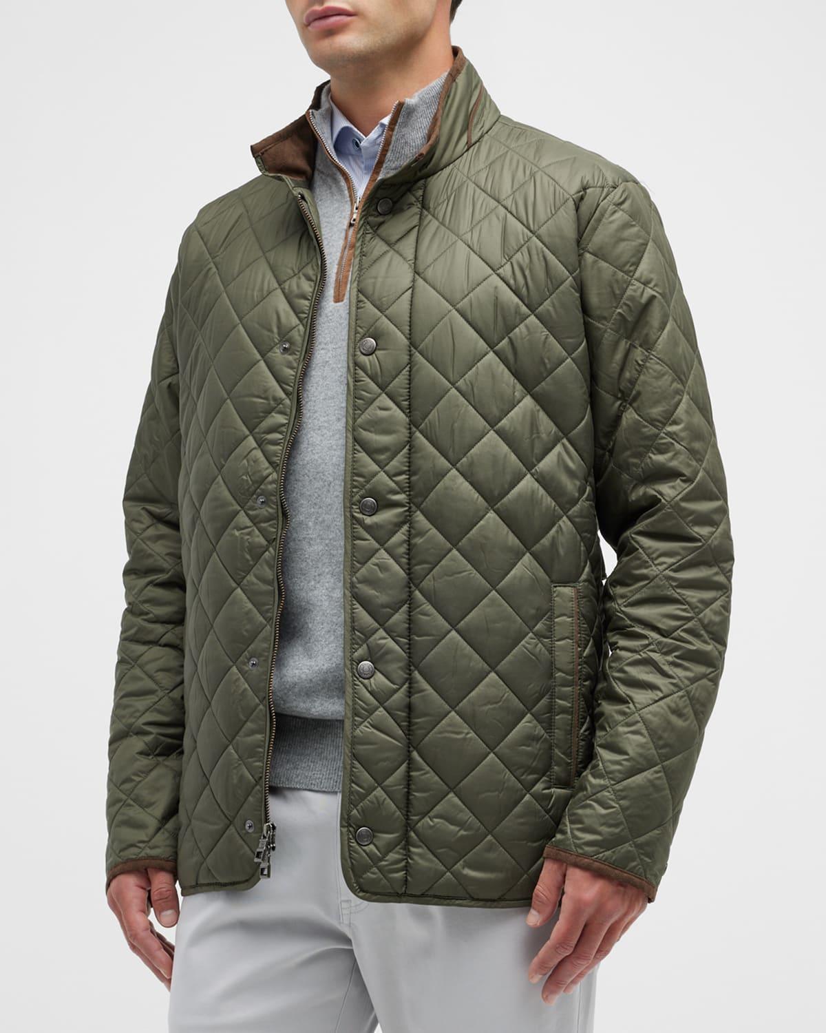 Mens Suffolk Quilted Travel Coat Product Image