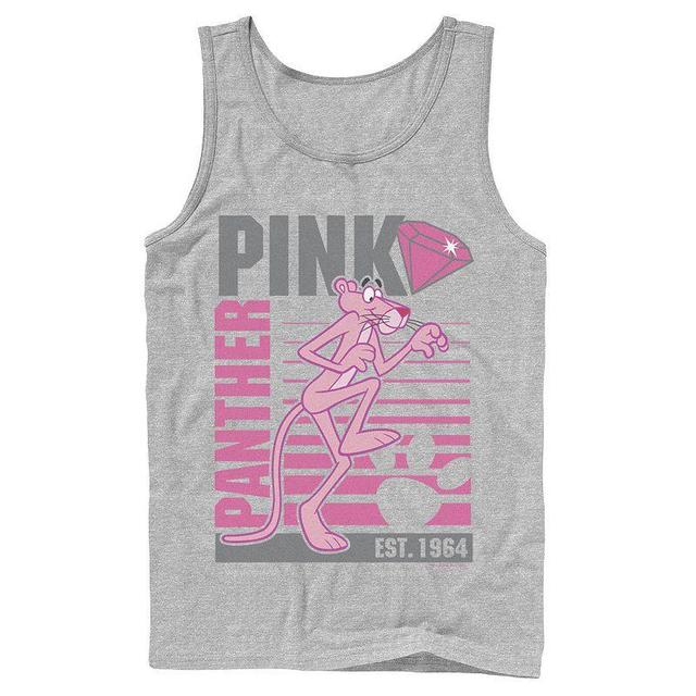 Mens Pink Panther Lined Portrait Tank Top Product Image