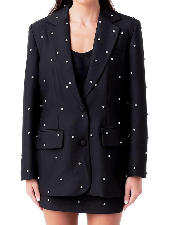 Womens Embellished Blazer Product Image