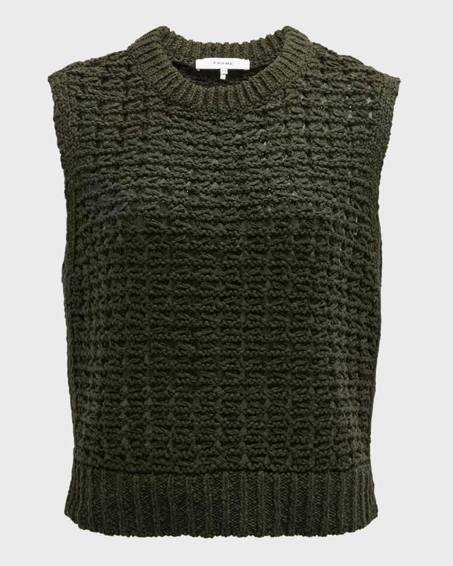 Tape Yarn Sweater Vest Product Image