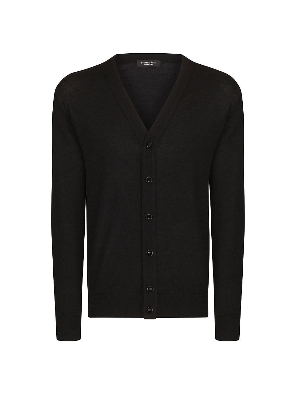 Mens Cashmere And Silk Cardigan Product Image