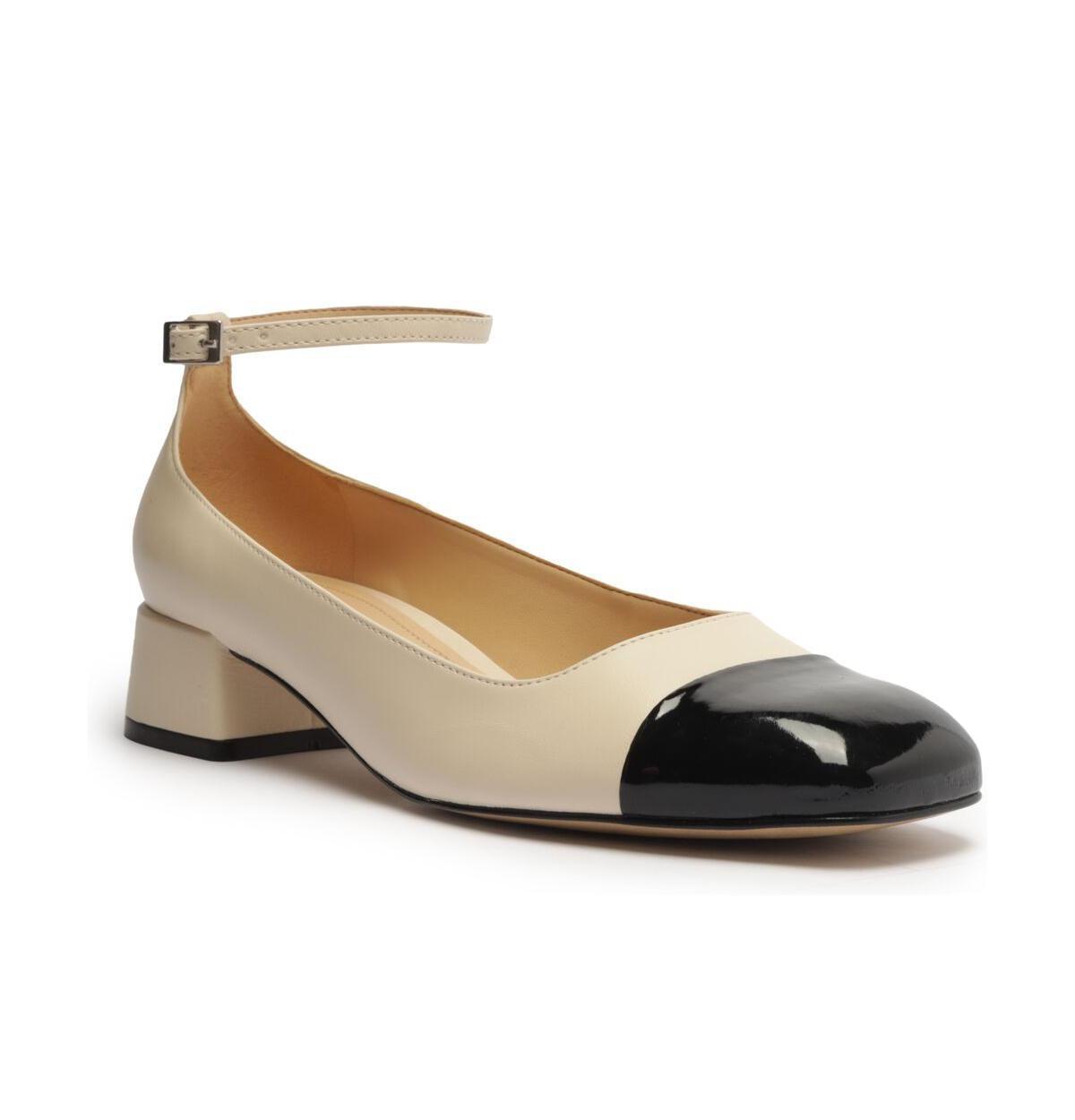 Arezzo Womens Chloe Ankle Strap Low Block Heel Pumps Product Image