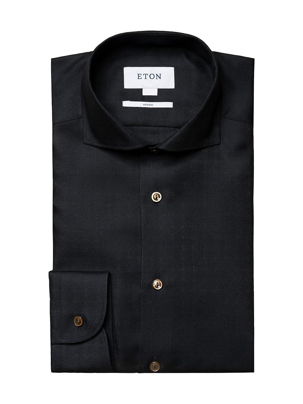 Mens Contemporary-Fit Wool Dress Shirt Product Image