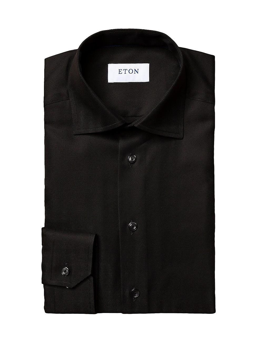 Eton Cavalry Slim Fit Cotton Twill Dress Shirt Product Image