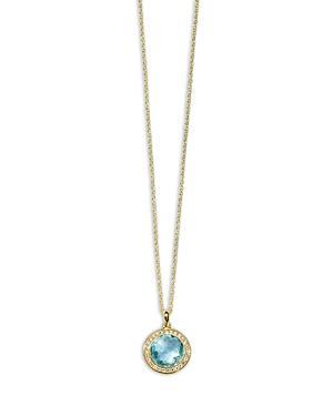 Ippolita Lollipop Rose Quartz & Diamond Mini Pendant Necklace Product Image